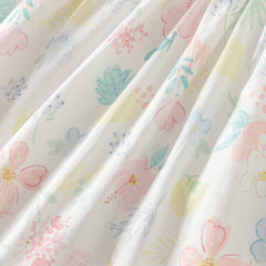 Dave&Bella Girls Summer Cotton Floral Print Classic A-line Dress