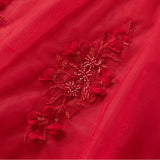 Dave&Bella Kids Girls Summer Festival Red Sleeveless Luxury Tulle Formal Princess Dress -1