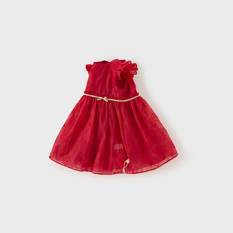 Dave&Bella Toddler Girls Summer Red Sleeveless Elegant Princess Dress