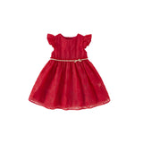 Dave&Bella Toddler Girls Summer Red Sleeveless Elegant Princess Dress