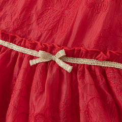 Dave&Bella Girls Summer Red Sleeveless Elegance Princess Dress