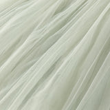 Dave&Bella Toddler Girls Summer Grey Green Sleeveless Princess Tulle Dress