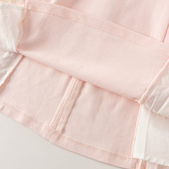 Dave&Bella Baby Girls Summer Short Sleeves Pink Pleated Dress