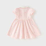 Dave&Bella Girls Short Sleeve Cotton Polo Dress