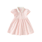Dave&Bella Girls Short Sleeve Cotton Polo Dress