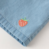 Dave&Bella Toddler Girls Summer Cotton Strawberry Print T-shirt Short Sets