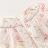 Dave&Bella Toddler Girls Summer Sweet Pink Floral Print Mesh Princess Dress (wallet bag)