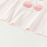 Dave&Bella Toddler Girls Summer Pink Cotton T-Shirts