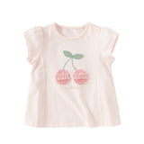 Dave&Bella Toddler Girls Summer Pink Cotton T-Shirts