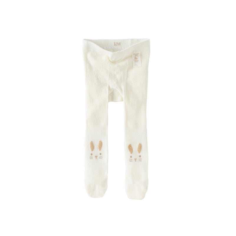 Dave&Bella Toddler Girls Summer White/Pink/Beige Thin Footed Tights Leggings