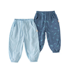 Dave&Bella Boys Summer Mosquito Proof Drawstring Joggers Pants