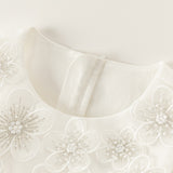 Dave&Bella Toddler Girls Summer Gentle White A-line Special Occasion Tulle Princess Dress