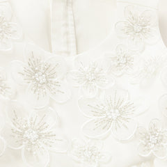 Dave&Bella Toddler Girls Summer Gentle White A-line Special Occasion Mesh Princess Dress
