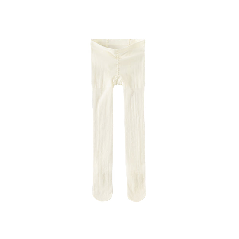 Dave&Bella Girls Summer Beige/Rose Pink Garden Footed Tights Leggings