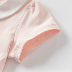 Dave&Bella Girls Summer Flower Cotton T-Shirt Tops