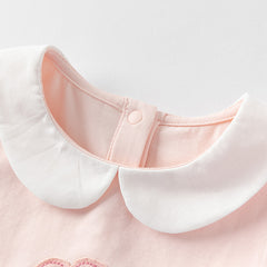 Dave&Bella Girls Summer Flower Cotton T-Shirt Tops