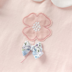 Dave&Bella Girls Summer Flower Cotton T-Shirt Tops