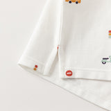 Dave&Bella Toddler Boy Summer Cotton Car Print Polos