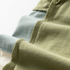 Dave&Bella Toddler Boys Summer Grass Green Cotton Soft College-style Polos