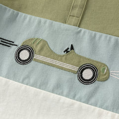 Dave&Bella Toddler Boys Summer Grass Green Cotton Soft College-style Polos