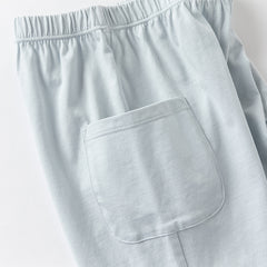 Dave&Bella Boys Summer Cotton Blue Striped Polo T-shirt Short Pant Set