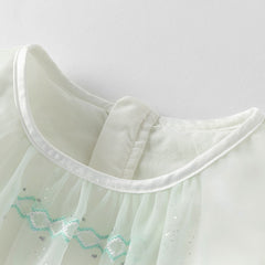 Dave&Bella Girls Summer Elegance Mint Green Mesh Party Dress