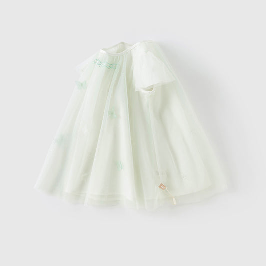 Dave&Bella Girls Summer Elegance Mint Green Mesh Party Dress
