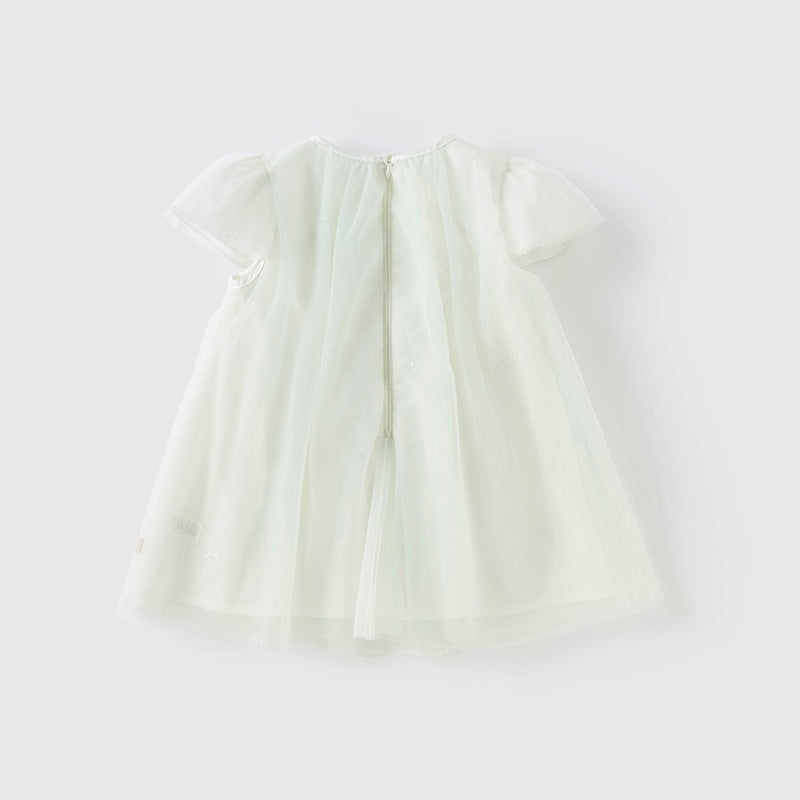 Dave&Bella Girls Summer Elegance Mint Green Mesh Party Dress
