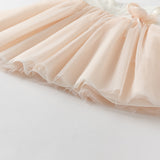Dave&Bella Girls Summer Light Pink Floral Mesh Princess Dress
