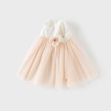 Dave&Bella Girls Summer Light Pink Floral Mesh Princess Dress