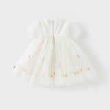 Dave&Bella Girls Summer White Mesh Princess Dress