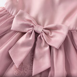 Dave&Bella Girls Summer Sleeveless Purple Pink Birthday Tulle Dress