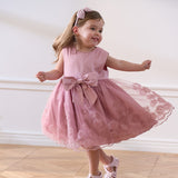 Dave&Bella Girls Summer Sleeveless Purple Pink Birthday Tulle Dress