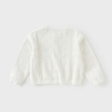 Dave&Bella Kids Girls Summer Sweet Light Purple/White Soft Cotton Lightweight Cardigans