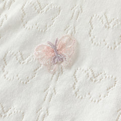 Dave&Bella Kids Girls Summer Sweet Light Purple/White Soft Cotton Lightweight Cardigans