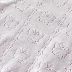 Dave&Bella Kids Girls Summer Sweet Light Purple/White Soft Cotton Lightweight Cardigans