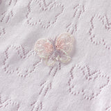 Dave&Bella Kids Girls Summer Sweet Light Purple/White Soft Cotton Lightweight Cardigans
