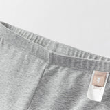 Dave&Bella Toddler Girls Summer Breathable Cotton Grey/Beige Versatile Leggings