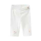 Dave&Bella Toddler Girls Summer Breathable Cotton Grey/Beige Versatile Leggings
