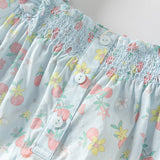 Dave&Bella Toddler Girls Summer Cotton Cherry Print T-shirt Short Pant Sets