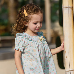 Dave&Bella Girls Summer Cotton Cherry Print T-shirt Seven-Point Short Pant Set