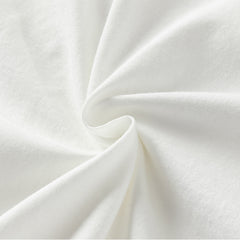 Dave&Bella Toddler Boys Summer White Breathable Cotton T-shirt Short Sets