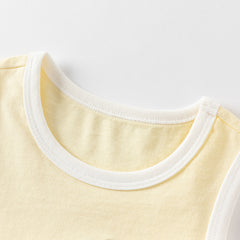 Dave&Bella Toddler Boys Summer Playful Sleeveless Soft Cotton Tank Tops
