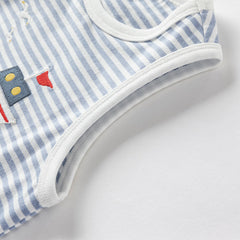 Dave&Bella Toddler Boys Summer Playful Sleeveless Soft Cotton Tank Tops