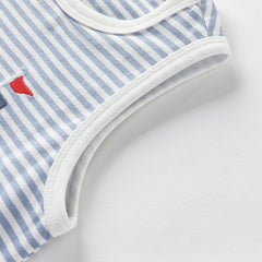 Dave&Bella Toddler Boys Summer Playful Sleeveless Soft Cotton Tank Tops