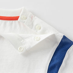 Dave&Bella Toddler Boys Summer Playful Tiger Print Soft Cotton T-shirt Tops