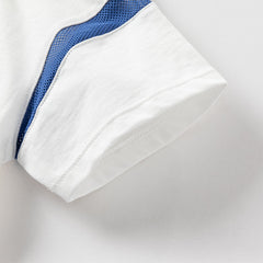 Dave&Bella Toddler Boys Summer Playful Tiger Print Soft Cotton T-shirt Tops