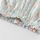 Dave&Bella Toddler Girls Summer Sweet Floral Print Mosquito-Proof Loose Pants