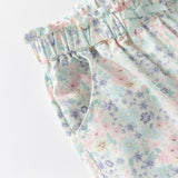 Dave&Bella Toddler Girls Summer Sweet Floral Print Mosquito-Proof Loose Pants