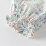 Dave&Bella Toddler Girls Summer Sweet Floral Print Mosquito-Proof Loose Pants